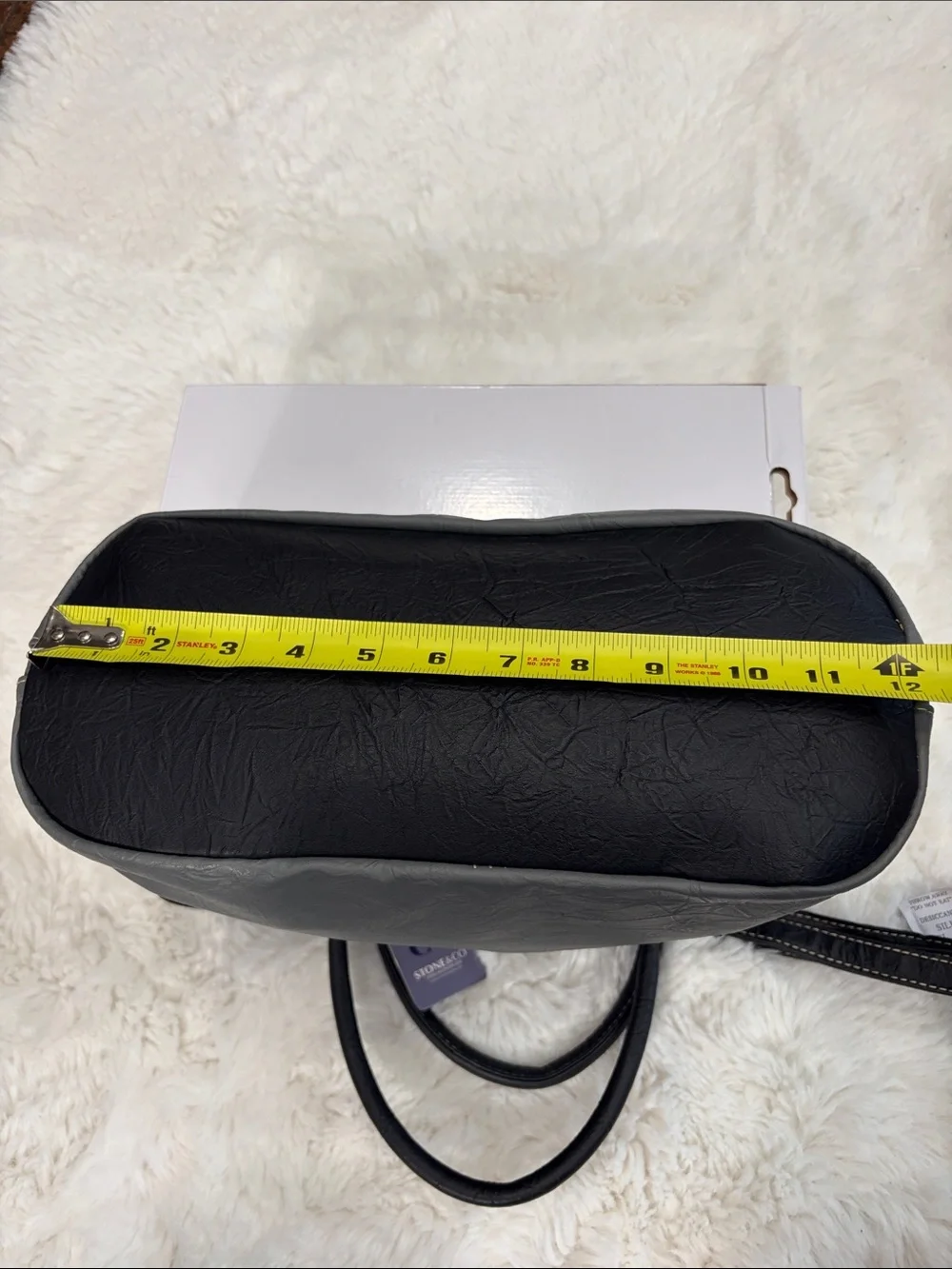 Stone & Co. Gray and Black Women’s Shoulder Satchel - Picture 16 of 17